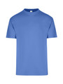 Pier Blue Plain Alex unisex T-shirt with a regular fit, made from 100% pre-shrunk cotton jersey, a versatile blank tee for bulk purchase and promotional printing.