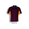 Burgundy+Gold Royal Ladies Quick Dry Contrast Panel Polo Shirt, a breathable, moisture-wicking athletic top featuring stylish contrast side panels, ideal for team or corporate wear.