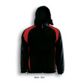 Black+Red WINNER Kids Reversible Sports Jacket, featuring a warm fleece side and a plain shell side, ideal for school sports, uniforms, and outdoor wear.