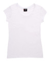 Wholesale Womens Scoop Neck T-Shirt White