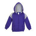 Bulk Buy Baby Zip Contrast Hoodie Grape/Grey Marl Bulk Buy Baby Zip Contrast Hoodie Grape/Grey Marl