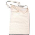 Booker Plain Calico Library Bags, a durable, unbleached cotton bag ideal for school children, book storage, or custom printing.