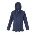 Ladies Plain Hooded Tshirts Online - Navy Marle