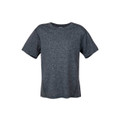 Dark Plain TEMPO kids' active heather T-shirt in a soft poly/cotton blend, featuring a distressed look, quick-dry, and moisture-wicking fabric for sports and casual wear.