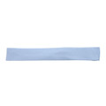 Pale blue plain cotton hat band, flat lay showing smooth fabric and clean finished edges
