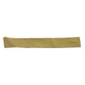 Olive cotton hat band laid flat showing smooth fabric texture and tapered ends