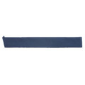 Navy blue cotton hat band laid flat showing uniform colour and ribbed texture