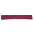 Maroon plain cotton hat band strip, flat lay showing smooth matte fabric texture