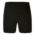 Black girls' bike shorts with fitted silhouette and elastic waistband