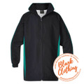 Navy+Emerald ROAR Kids Microfibre Water Repellent Sport Jacket, a lightweight, breathable, and moisture-resistant jacket ideal for children's school sports, training, or team uniforms.