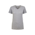 Bulk Buy Ladies Plain V Neck Tshirts | Heather Grey
