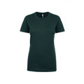 Forest green women's boyfriend fit t-shirt with crew neck and short sleeves