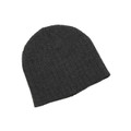 Heather black cable knit beanie online