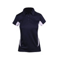 Buy Ladies Quick Dry Sports Polo | Navy+White