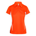 Buy Ladies Quick Dry Polo Shirt | Orange+White