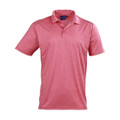 Red Hackett Men's Quick Dry Polo Shirt with Reflective Piping, a moisture-wicking safety polo ideal for work uniforms or active wear.