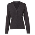Ladies V-Neck Merino Wool Cardigan | Charcoal Grey Ladies V-Neck Merino Wool Cardigan | Charcoal Grey
