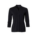 Womens Work Stretch Knit Top | Plain Black