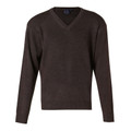 V Neck Wool/Acrylic Knit Jumper | Charcoal Grey