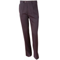 Charcoal grey men's dress pants with front pleats and pressed creases