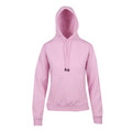 Pink COOPER Ladies and Youth Fleecy Hoodie, a warm pullover sweatshirt with a cozy fleece lining, hood, and front kangaroo pocket, ideal for school uniforms and casual wear.