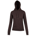 Brown COOPER Ladies and Youth Fleecy Hoodie, a warm pullover sweatshirt with a cozy fleece lining, hood, and front kangaroo pocket, ideal for school uniforms and casual wear.