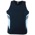Navy+Sky | Wholesale Childrens Sports Active Singlet