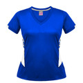 Royal+White | Plain Ladies Sports Contrast Tshirt  Royal+White | Plain Ladies Sports Contrast Tshirt