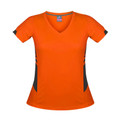 Neon Orange+Slate | Wholesale Womens Sports Active Tshirt  Neon Orange+Slate | Wholesale Womens Sports Active Tshirt