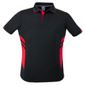 Black+Red | Bulk Buy Kids Sports Polo Shirt