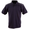 Navy+White | 100% Cotton Short Sleeve Piping Polo Shirts