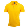 Yellow | Plain Mens Easy Care Poly/Cotton Polo Shirts Yellow | Plain Mens Easy Care Poly/Cotton Polo Shirts