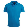 Cyan | Bulk Buy Mens Blank Easy Care Polo Shirts Cyan | Bulk Buy Mens Blank Easy Care Polo Shirts