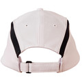 Rear view of white CoolDry baseball cap with black side panels and adjustable strap closure
