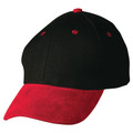 Black+Red | Shop Plain Cotton & Suede Peak Caps Online