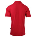 Red Plain Connect men's short-sleeve polo shirt, made from cotton stretch pique knit fabric, ideal for corporate, casual, and uniform embroidery.
