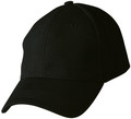 Black | Plain Structured Pique Mesh Baseball Cap