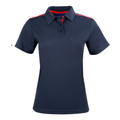 Navy+Red | Rapid Cool Ladies Contrast Polo Shirts