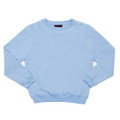 Sky Blue Cruz Kids and Baby Plain Sloppy Joes, a warm fleecy crew neck sweater ideal for comfortable daily wear or school uniforms.