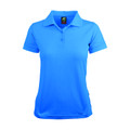 Cyan | Ladies Moisture Wicking Polyester Polo Shirts