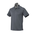 Slate+Black | Bulk Buy Mens Birdseye Knit DriWear Polos Online Slate+Black | Bulk Buy Mens Birdseye Knit DriWear Polos Online