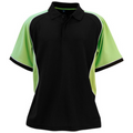 ARCADIA Mens TrueDry Tri-Colour Short Sleeve Polo Shirt Black White Green WS-PS77 Blank Clothing ARCADIA Mens TrueDry Tri-Colour Short Sleeve Polo Shirt Black White Green WS-PS77 Blank Clothing