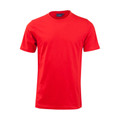 Red BRAVE Kids Plain T-Shirt, a 100% combed cotton jersey tee with a semi-fitted cut, perfect for school uniforms, bulk screen printing, or embroidery.