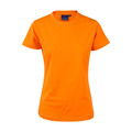 Fluro Orange | 100% Cotton Semi Fitted Ladies Plain Tshirt
