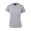 Plain Grey | Wholesale 100% Cotton Semi Fitted Ladies Tshirt