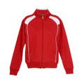 Plain Ladies/Junior Track Jacket Red + White