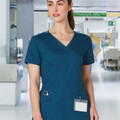 Wholesale Ladies TrueDry Stretch Short Sleeve Scrub Top