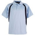 Sky+Navy | Mens CoolDry Mesh Contrast Polo Shirts
