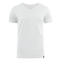 White Arrow Premium Men's Cotton V-Neck T-Shirt, a high-quality, comfortable tee ideal for casual wear or corporate branding.
