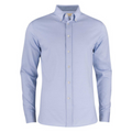 Mens Oxford Knit Jersey Shirt  Long Sleeves Light Blue JH307S Blank Clothing